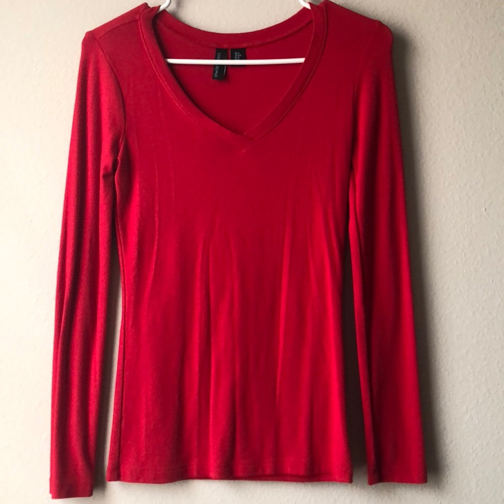 Long Sleeve V Neck